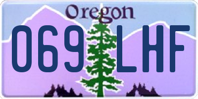 OR license plate 069LHF