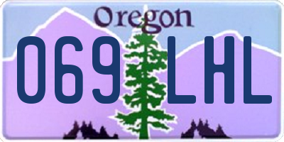 OR license plate 069LHL