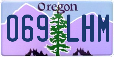 OR license plate 069LHM