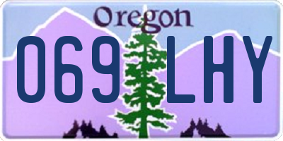 OR license plate 069LHY