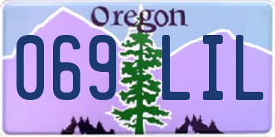 OR license plate 069LIL