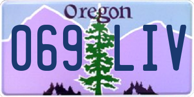 OR license plate 069LIV