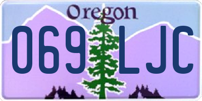OR license plate 069LJC