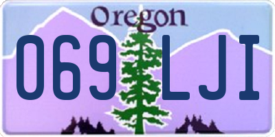 OR license plate 069LJI