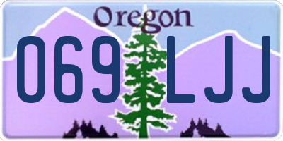 OR license plate 069LJJ