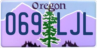 OR license plate 069LJL