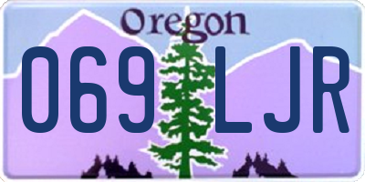 OR license plate 069LJR