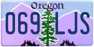 OR license plate 069LJS