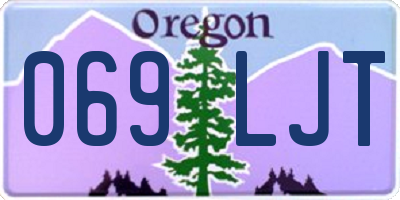 OR license plate 069LJT