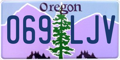 OR license plate 069LJV