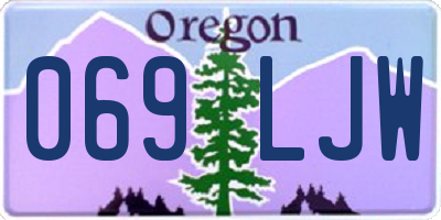 OR license plate 069LJW