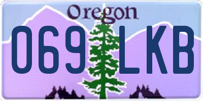 OR license plate 069LKB