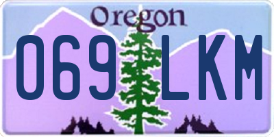 OR license plate 069LKM