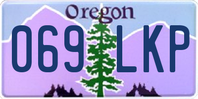 OR license plate 069LKP