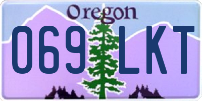 OR license plate 069LKT