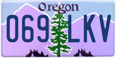 OR license plate 069LKV