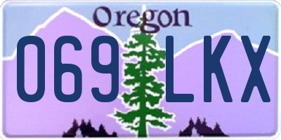 OR license plate 069LKX