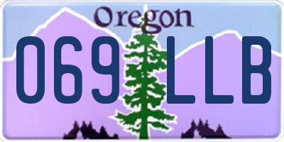 OR license plate 069LLB