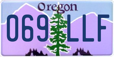 OR license plate 069LLF