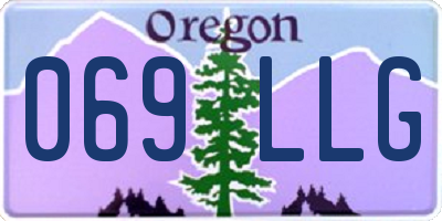 OR license plate 069LLG