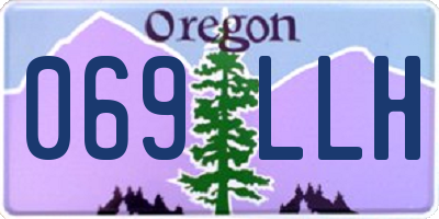 OR license plate 069LLH
