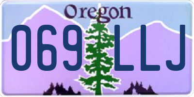 OR license plate 069LLJ