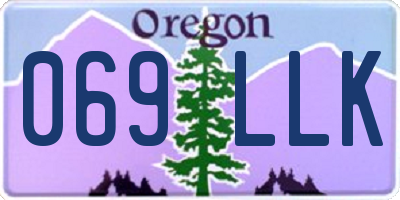 OR license plate 069LLK