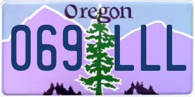 OR license plate 069LLL