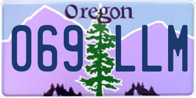 OR license plate 069LLM