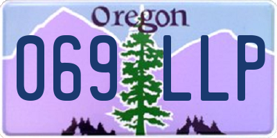 OR license plate 069LLP