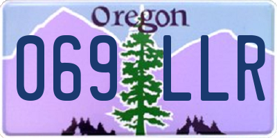 OR license plate 069LLR