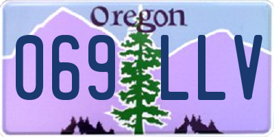 OR license plate 069LLV