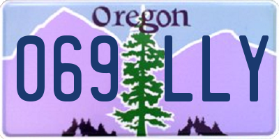 OR license plate 069LLY