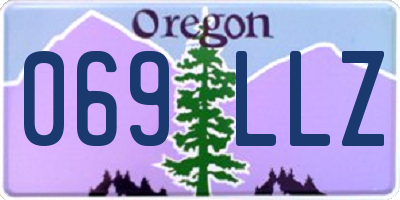 OR license plate 069LLZ