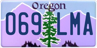 OR license plate 069LMA