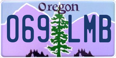 OR license plate 069LMB