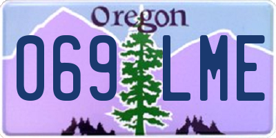 OR license plate 069LME