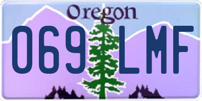 OR license plate 069LMF