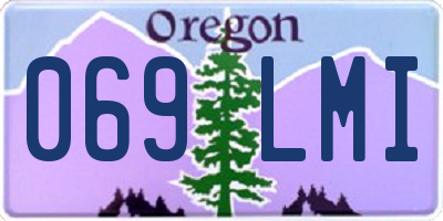 OR license plate 069LMI