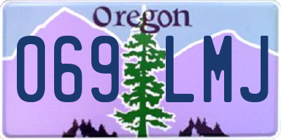 OR license plate 069LMJ