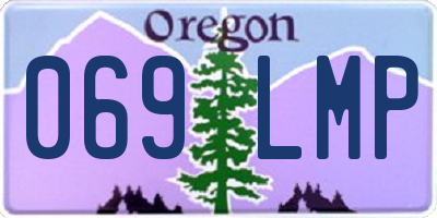 OR license plate 069LMP