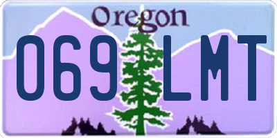 OR license plate 069LMT