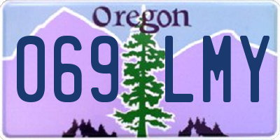 OR license plate 069LMY