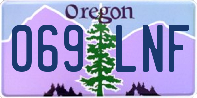 OR license plate 069LNF