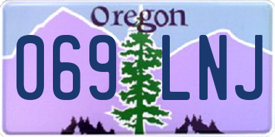 OR license plate 069LNJ