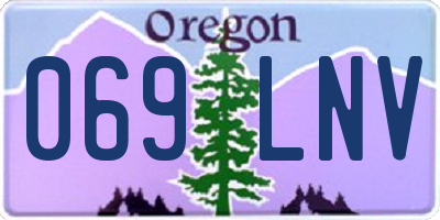 OR license plate 069LNV