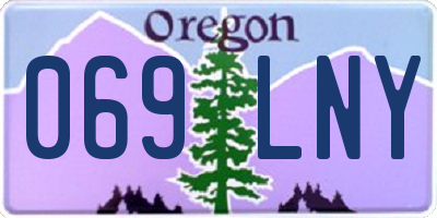 OR license plate 069LNY