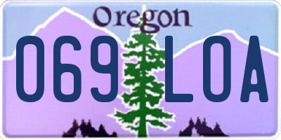 OR license plate 069LOA