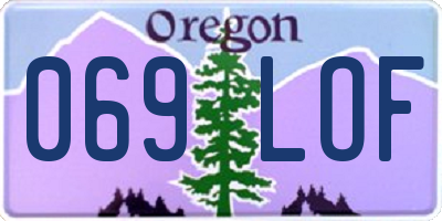 OR license plate 069LOF