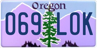 OR license plate 069LOK
